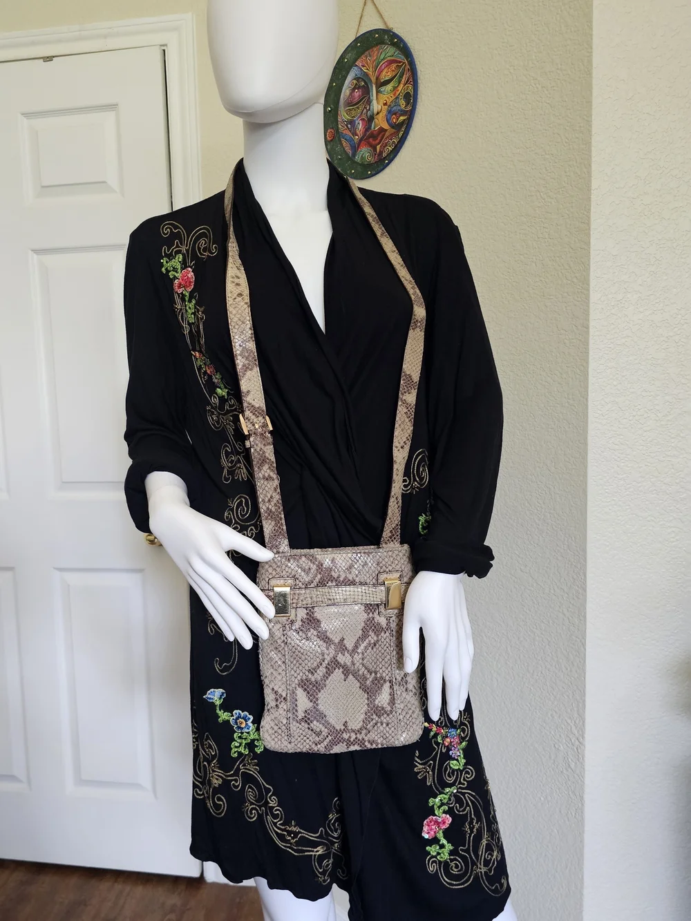 Michael Kors Snake-Print Crossbody Bag